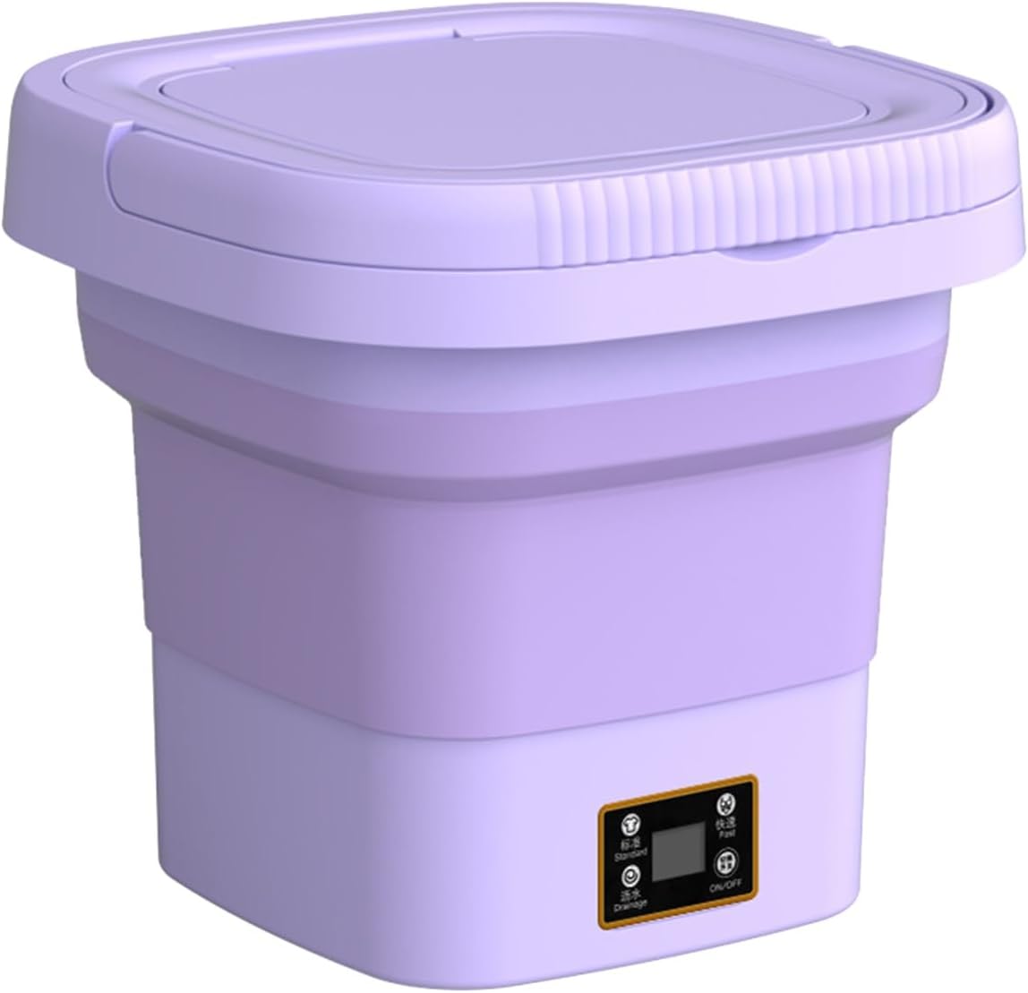 DELURA Portable Washing Machine, Mini Washing Machine Foldable Laundry Tub, Portable Small Washing Machine, Suitable for Socks Underwear or Small Items, Travel Business or College Guest Room