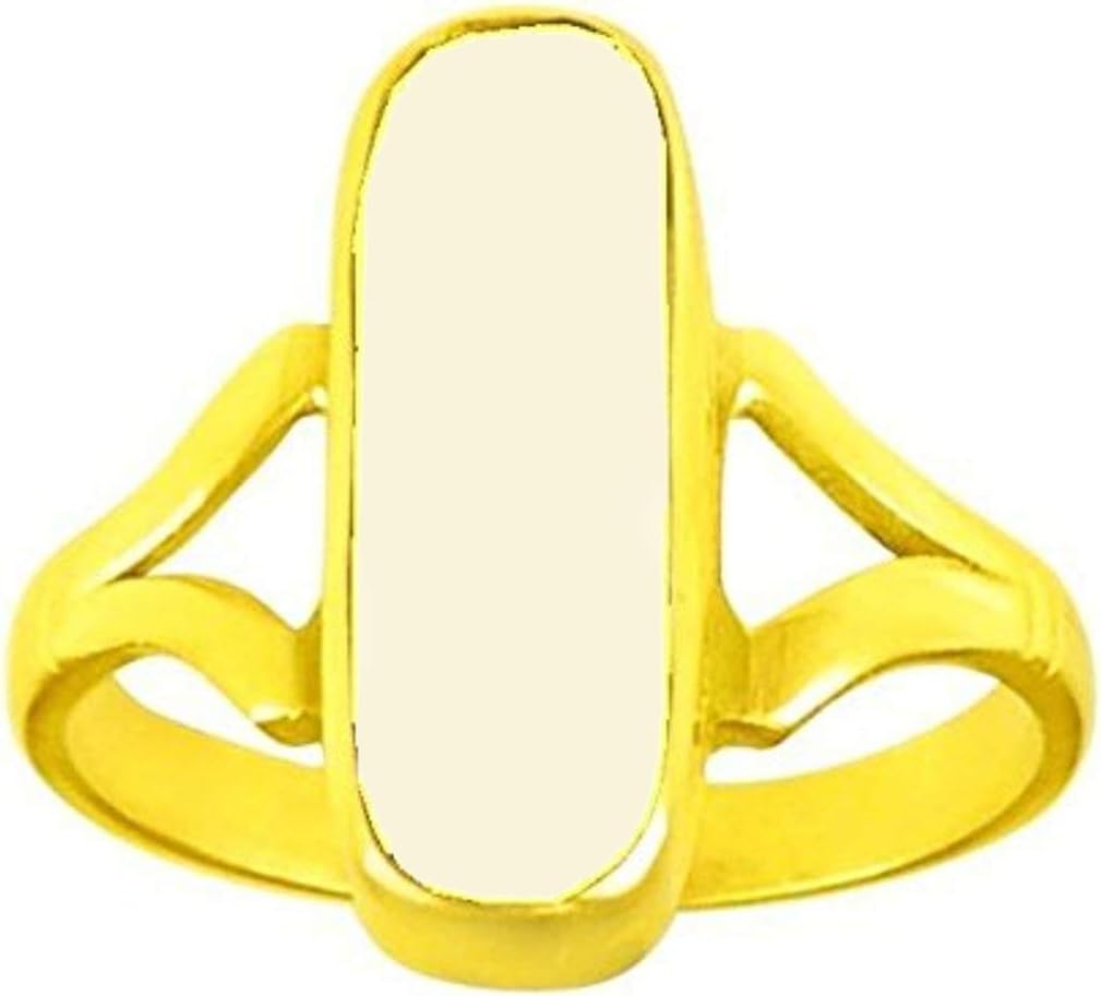 Divya Shakti 9.25-9.50 Carat White Coral Moonga Munga Gemstone Panchdhatu Ring For Men & Women