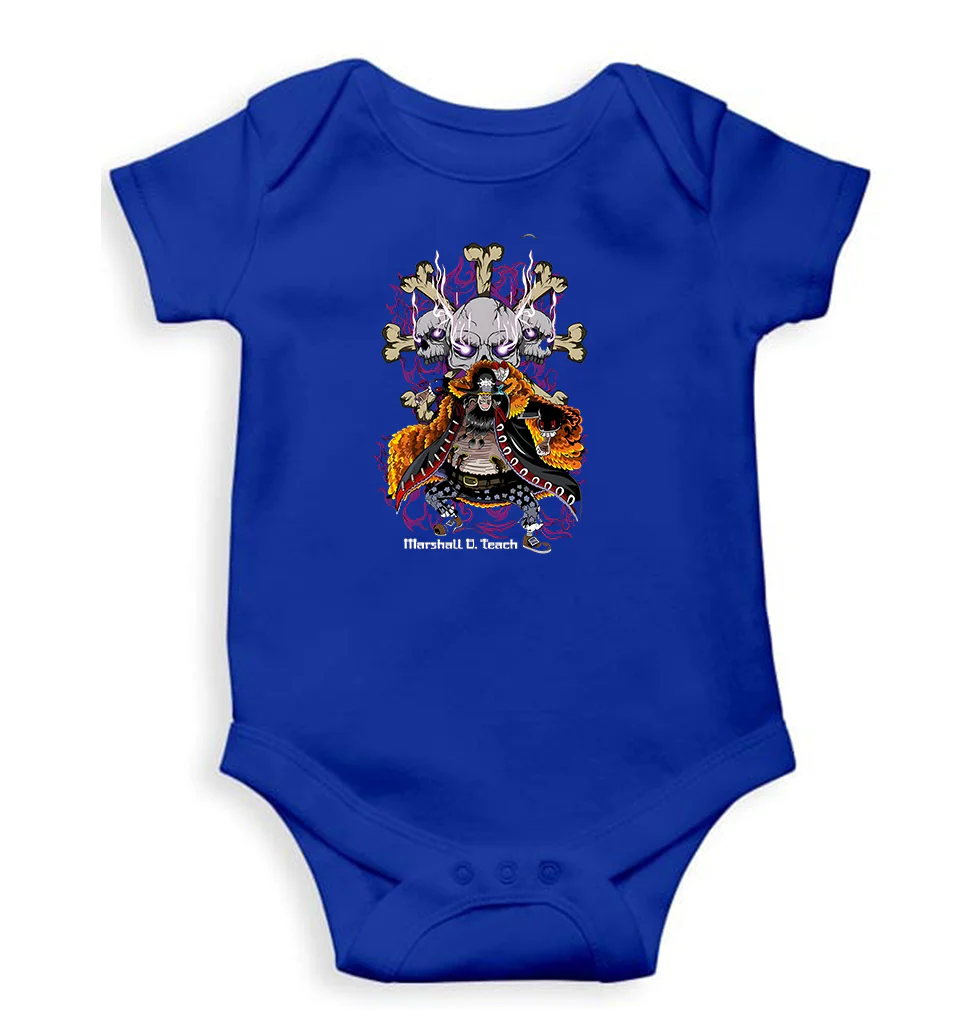 CAPTAIN BLACKBEARD - ONE PIECE Anime Romper For Baby Boy/Girl