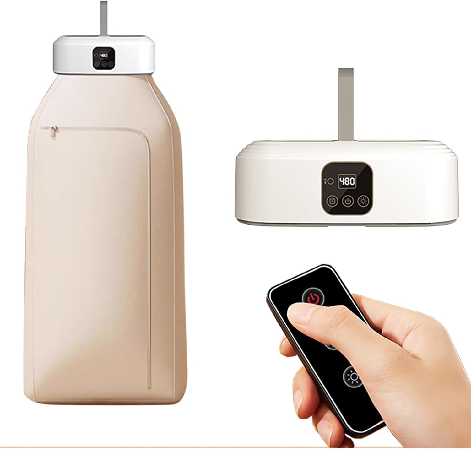 Apartment clothes dryer, Portable Clothes Dryer, Portable dryers for laundry, Mini dryer for clothes, Small portable dryer, Electric Clothes Dryer Machine with remote control- US plug(600W)