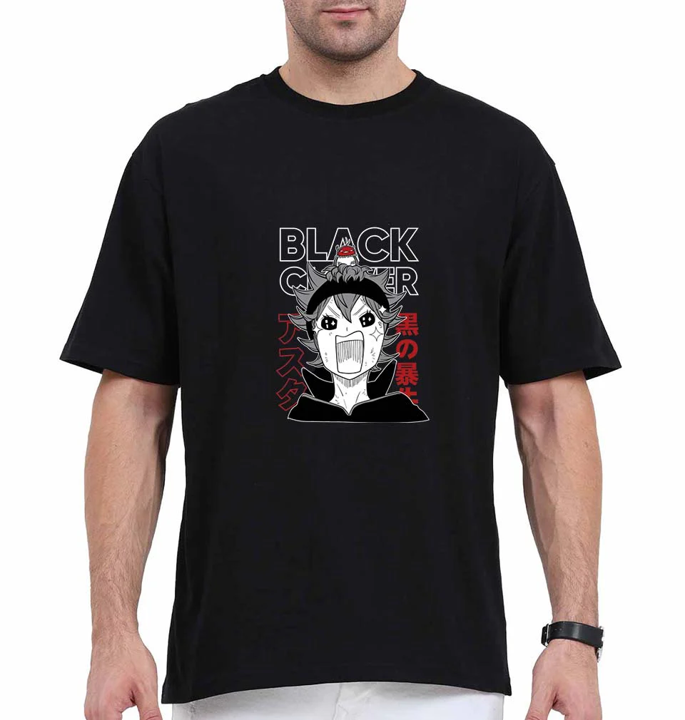 ASTA - BLACK CLOVER Anime Oversized T-Shirt for Men