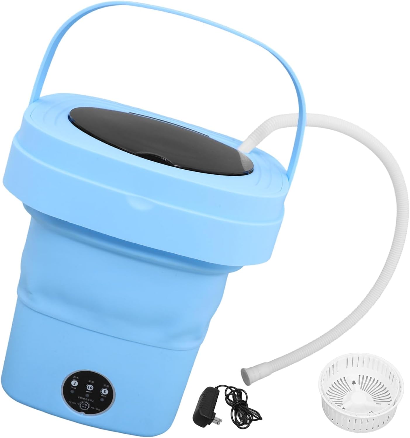 Veemoon Mini Folding Washing Machine Portable Laundry Machine for Home Dorm Rv Camping Us Plug