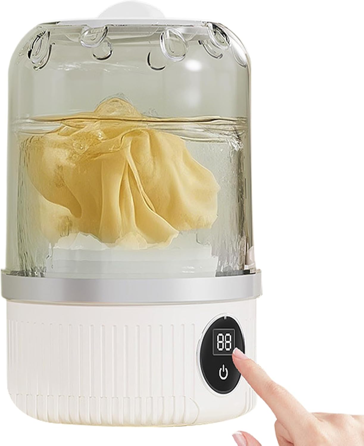 Underwear Washer - Portable Washing Machine - Automatic Electric Cleaning Device Compact Wireless Laundry for RV Student Dormitory Travel Hotel Camping