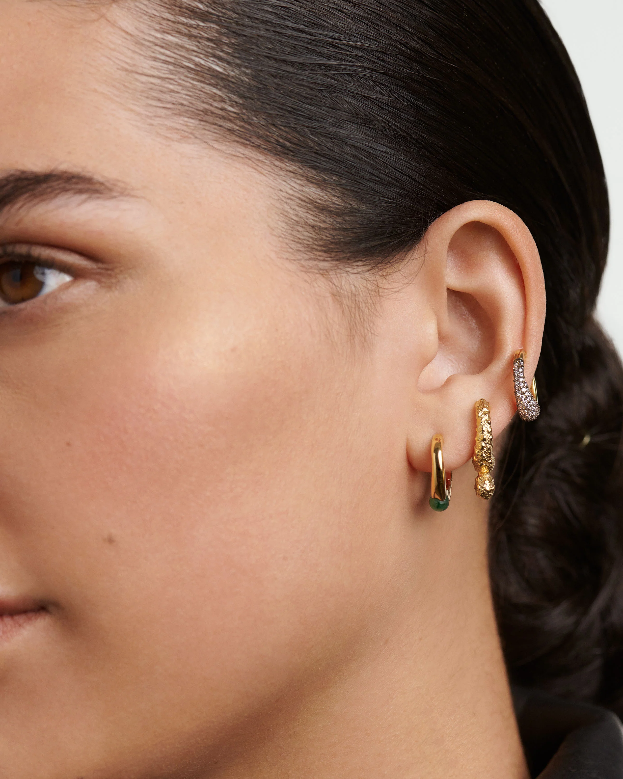 Pavé Duna Single Hoop