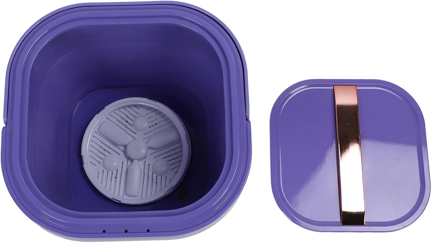 Portable Derwear Ng Rechargeable Foldable Wa Dryer for Travel Cam Apartment - Foldable Laundry et Washer (Purple)