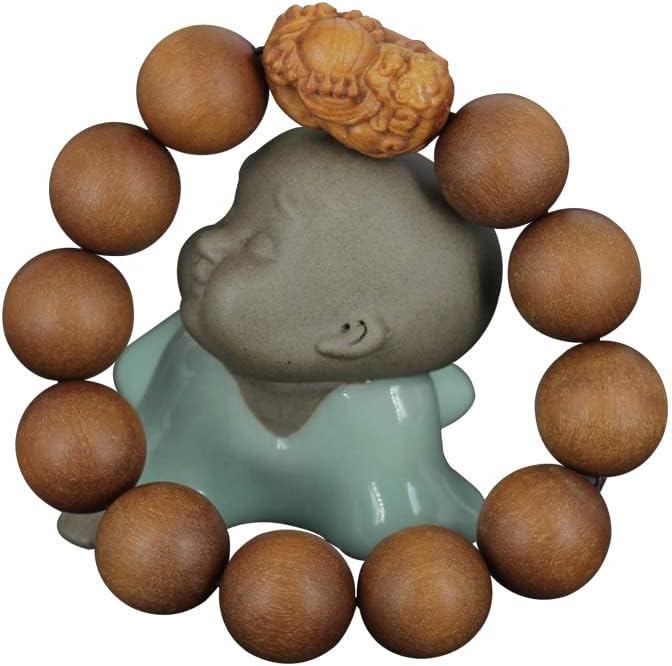 印度老山檀有求必应系列香木手串2.0 老料佛珠手链男女民族风(3.雕刻珠加隔珠1.9 * 2.4cm*8颗)