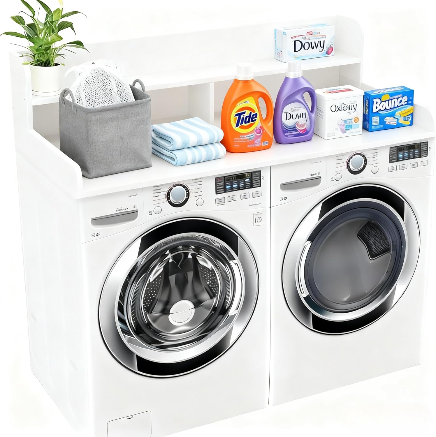 NET MEYA 2-Tier Washer and Dryer Countertop, 54