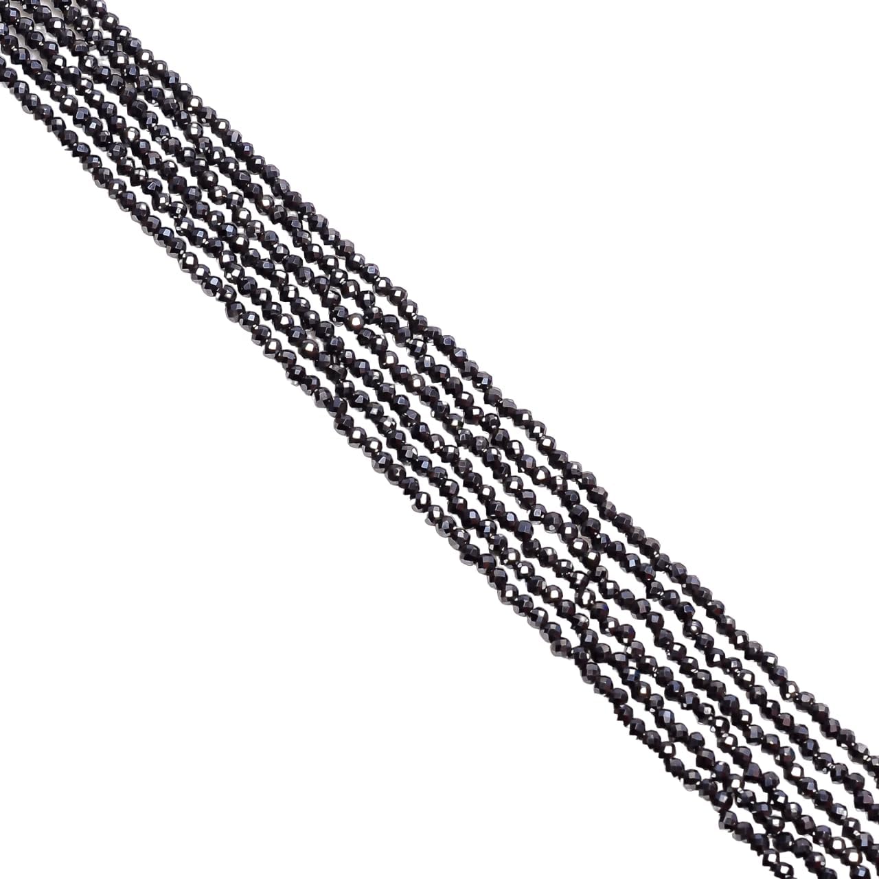 3 mm Natural Hematite Faceted Round Rondelle Beads for Jewelry 33 cm 100 Strand CHIK-STRD-88242