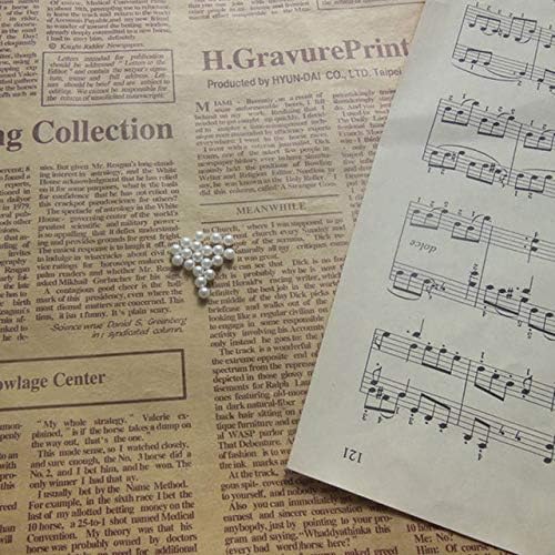 Xucus Without Holes 2mm 3mm Pearl Cabochon Round White Ivoy Pearl Imitation ABS Plastic Beads Jewelry Accessories Making Findings DIY - (Color: 2mm About 103000pcs)