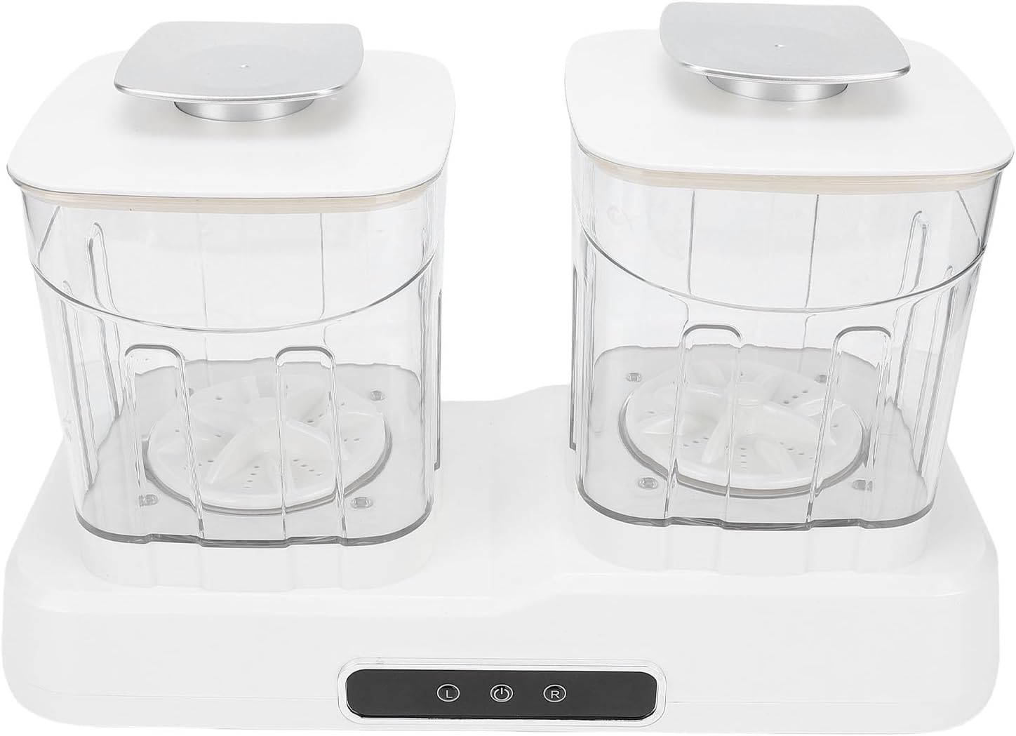 Asixxsix Underwear Washer, 2000mAh 2L Portable Washing Machine with 2 Cup, 2 Modes, 8 dimensional pulsator, Mini Washer for Apartment, Dorm, RV, Travel, Hotel Use