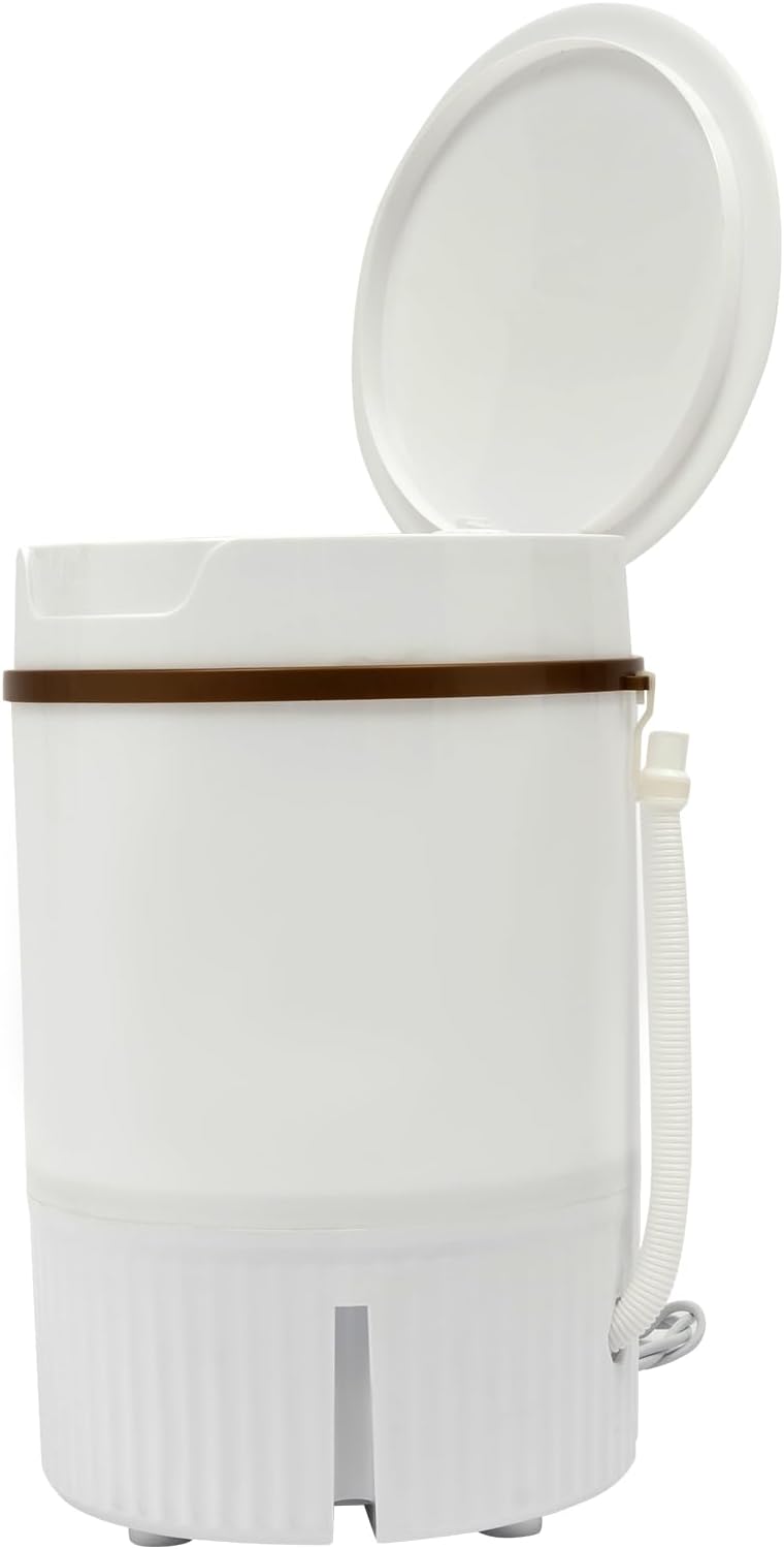 Mini Portable Washing Machine, 260W Portable Semi-automatic Laundry Machine with 1.2Gal Capacity, Mini Washing Machine with Timer, for Close-Fitting Clothes, Towel, Sock, T-shirt, RV
