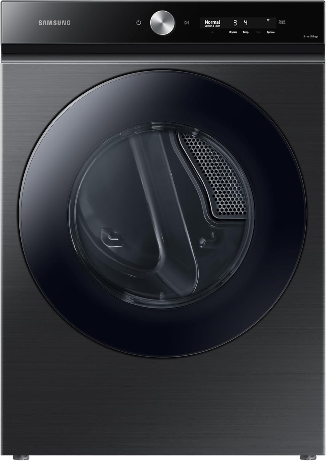 Samsung Bespoke 7.6 cu. ft. Ultra Capacity Electric Dryer with Super Speed Dry and AI Smart Dial, Brushed Black, DVE53BB8700VA3