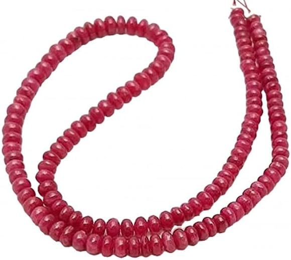 Natural African Ruby Smooth Beads, rondelles Beads, 2-3 mm 12