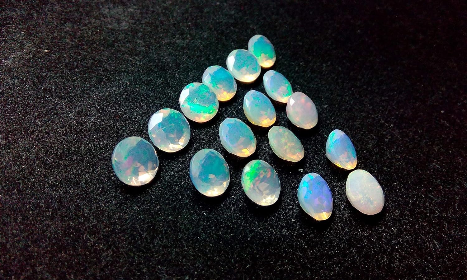 Natural Ethiopian Opal AAA Quality 10mm Faceted Round 10pcs Lot Code-HIGH-34600