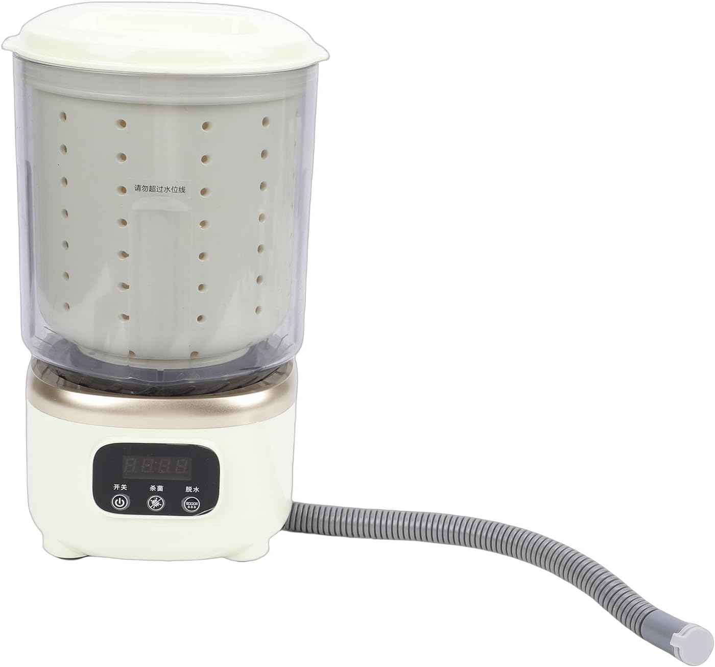 Portable Washing Machine, 2L Mini Underwear Washing Machine, USB Rechargeable Small Automatic Laundry Washer for Socks Baby Clothes Travel RV Apartment Hotel Dorm