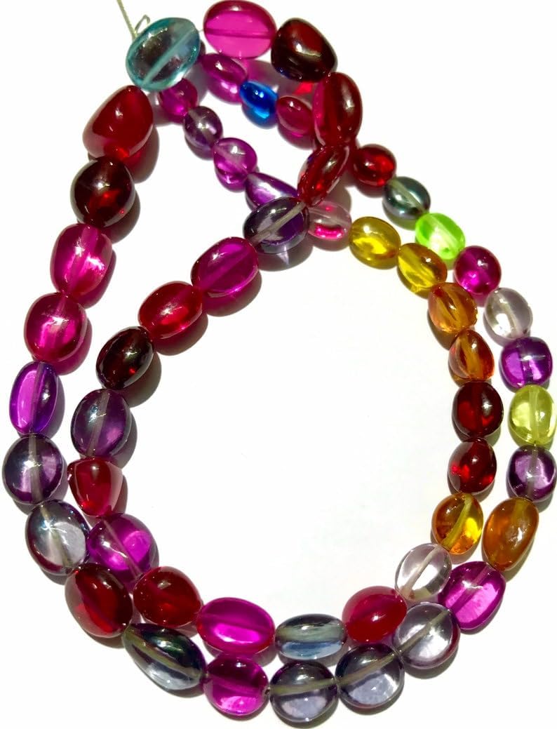 Natural Sapphire Nuggets Smooth Beads 6-10 MM 21 inch Long String Jewelry Making Gemstone Beads for Necklace Bracelet