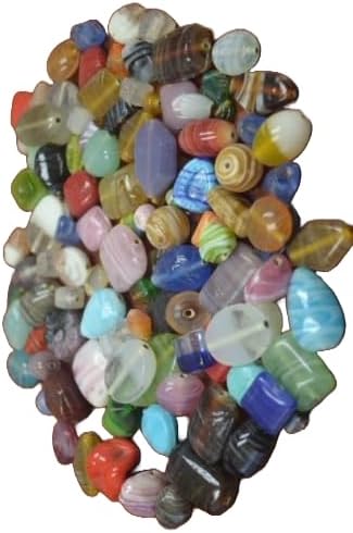 300+ PCS Assorted Mix Bulk Random Glass Beading Beads 3 LBS #BD-830 Fast Free Supply