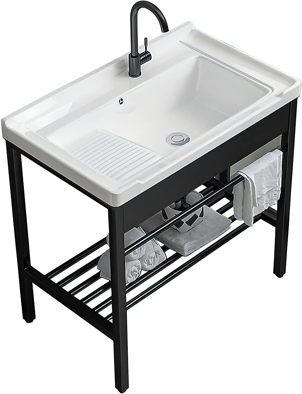 Freestanding Laundry Utility Sink, 28.3