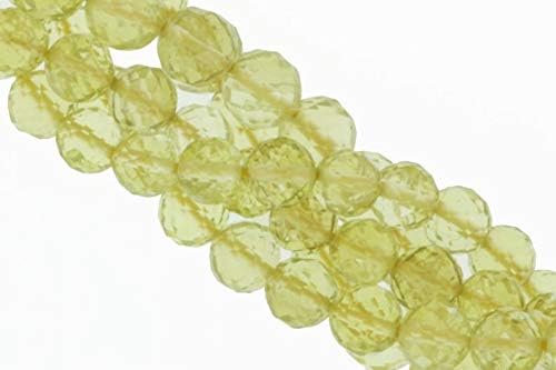 Yellow Lemon Quartz 6mm Faceted Rounds 13