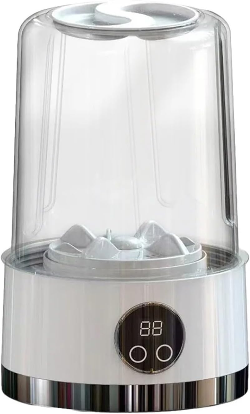 Compact Laundry. Portable Mini Washing Machine Rechargeable Underwear Washing Cup Cordless for Apartment Dorm Hotel Travel & Camping .Portable(White)