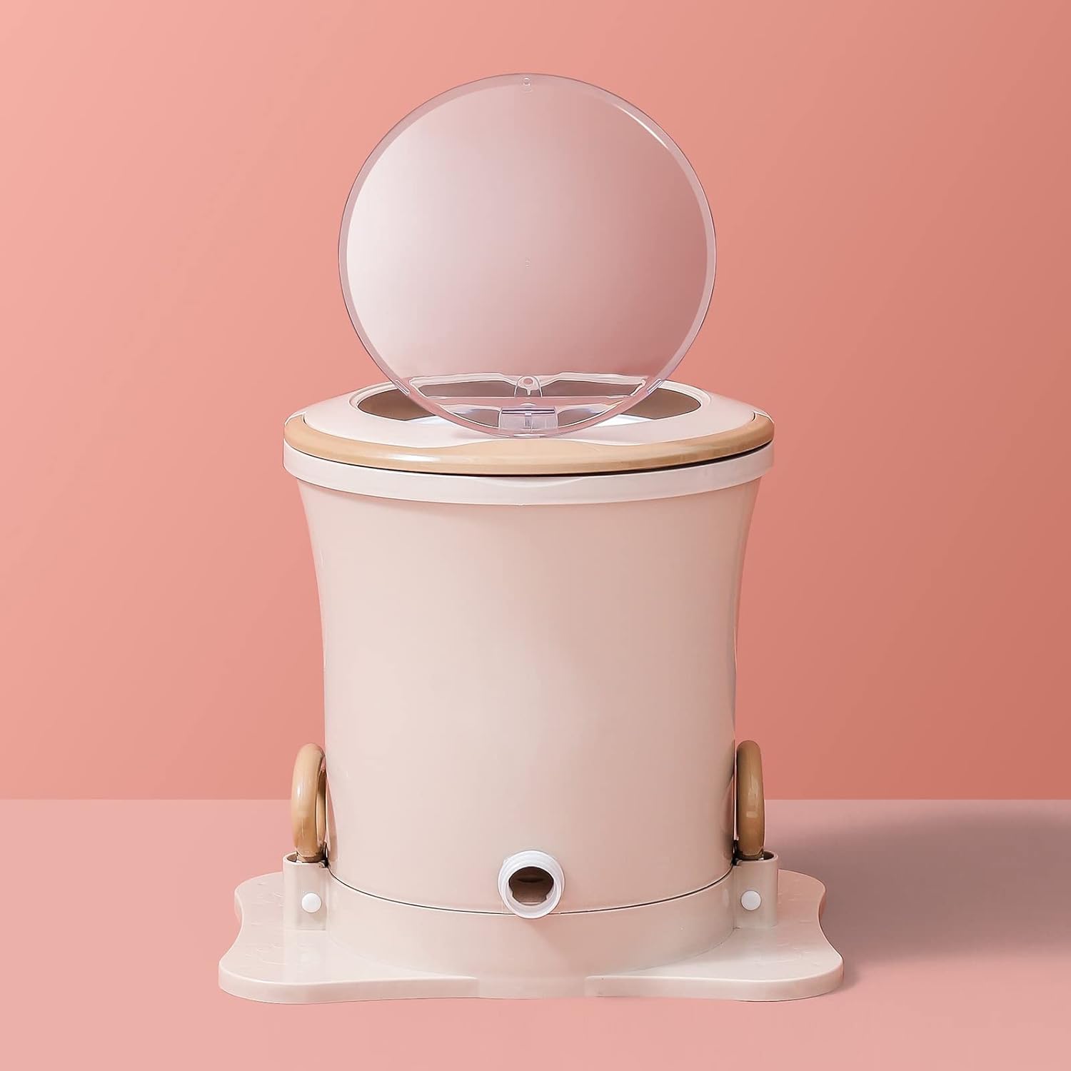 Mini Hand Crank Machine Dehydrator,Portable Hand Crank Washing Machine and Dehydrator for Camping, Dorms - Non-Electric, Manual Mini Dryer for Apartments and Household Use