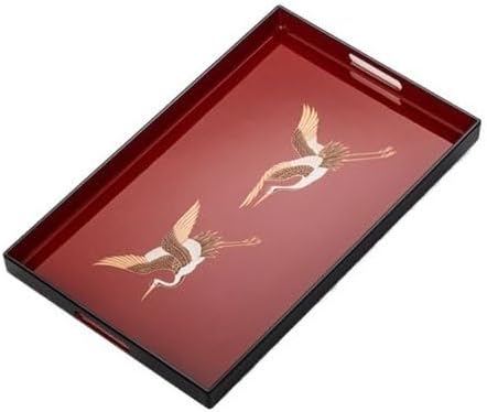 Foodtray Shanjia Lacquerware Zhu Yuhe Tea Tray Household Set Rectangular Dessert Lacquer Dining Serving