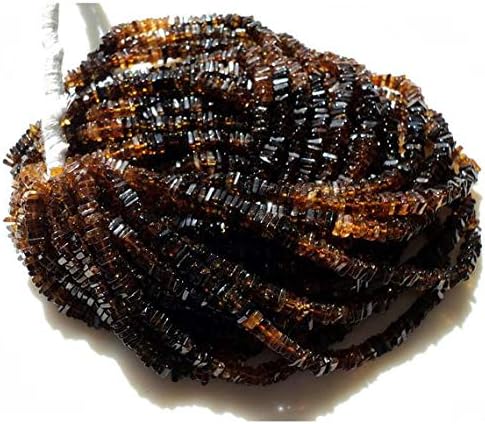 LOVEKUSH LKBEADS Tourmaline, 5 Strands, Petro Tourmaline Heishi, Tourmaline Beads, 4mm Beads Code-HIGH-50549