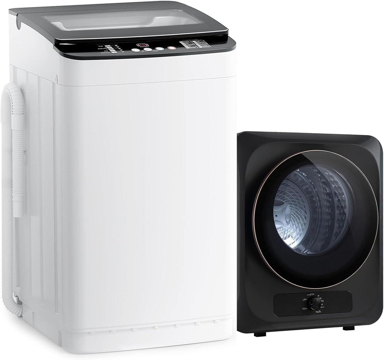 Auertech Portable Washer and Dryer Combo Set, 28 lbs Fully Automatic Washing Machine, 1.5 CuFt Portable Dryers, Compact Washer and Dryer for Apartment, RV, Dorm