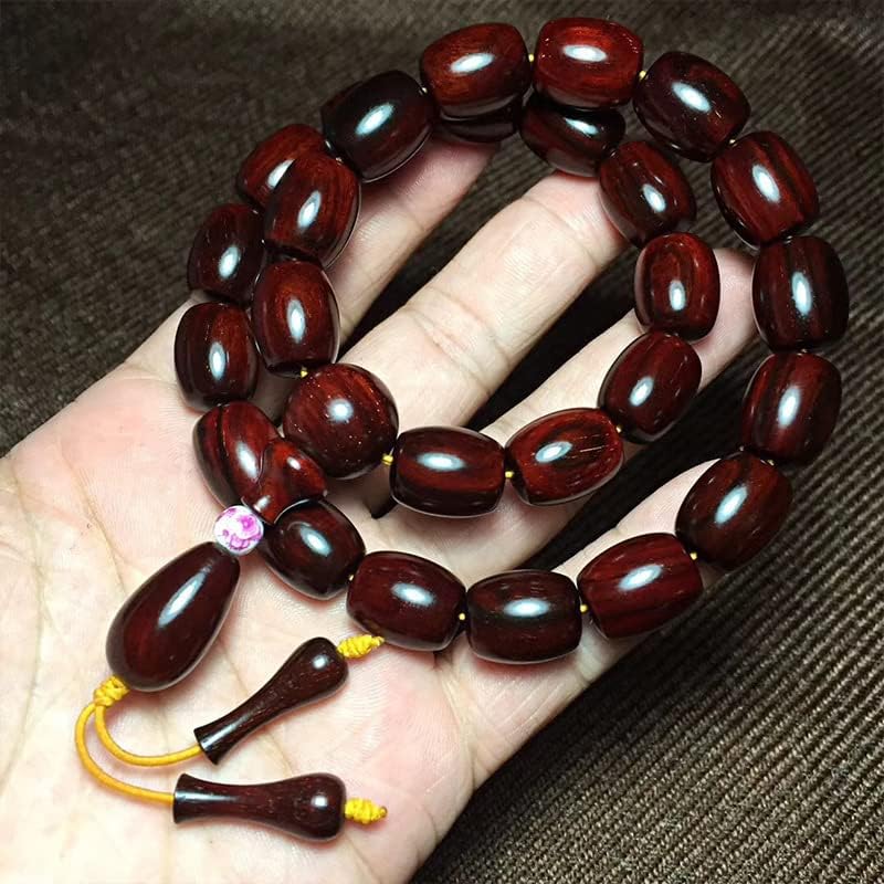 小叶紫檀1.5 * 1.2枣珠高油密汽车手持车挂 款式简约自然大气(小叶紫檀枣珠)