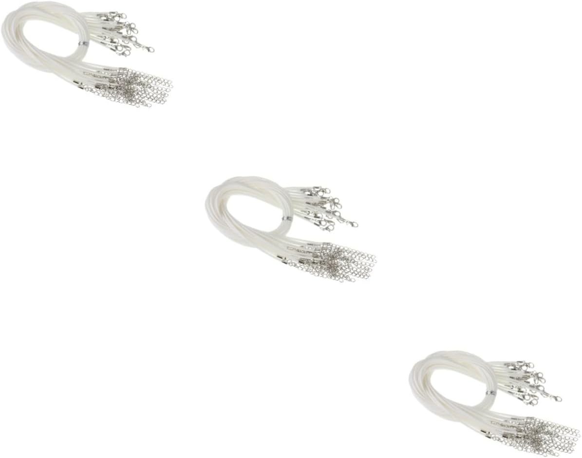 200 pcs Leather Necklace Cord Jewelry Cord Bracelet Clasps and Closures Hanging Rope Leather Bracelet kit Jewelry Making Beading Wire Black Necklace DIY Pendants Thread Accessories (Coffeex2pcs 0.15