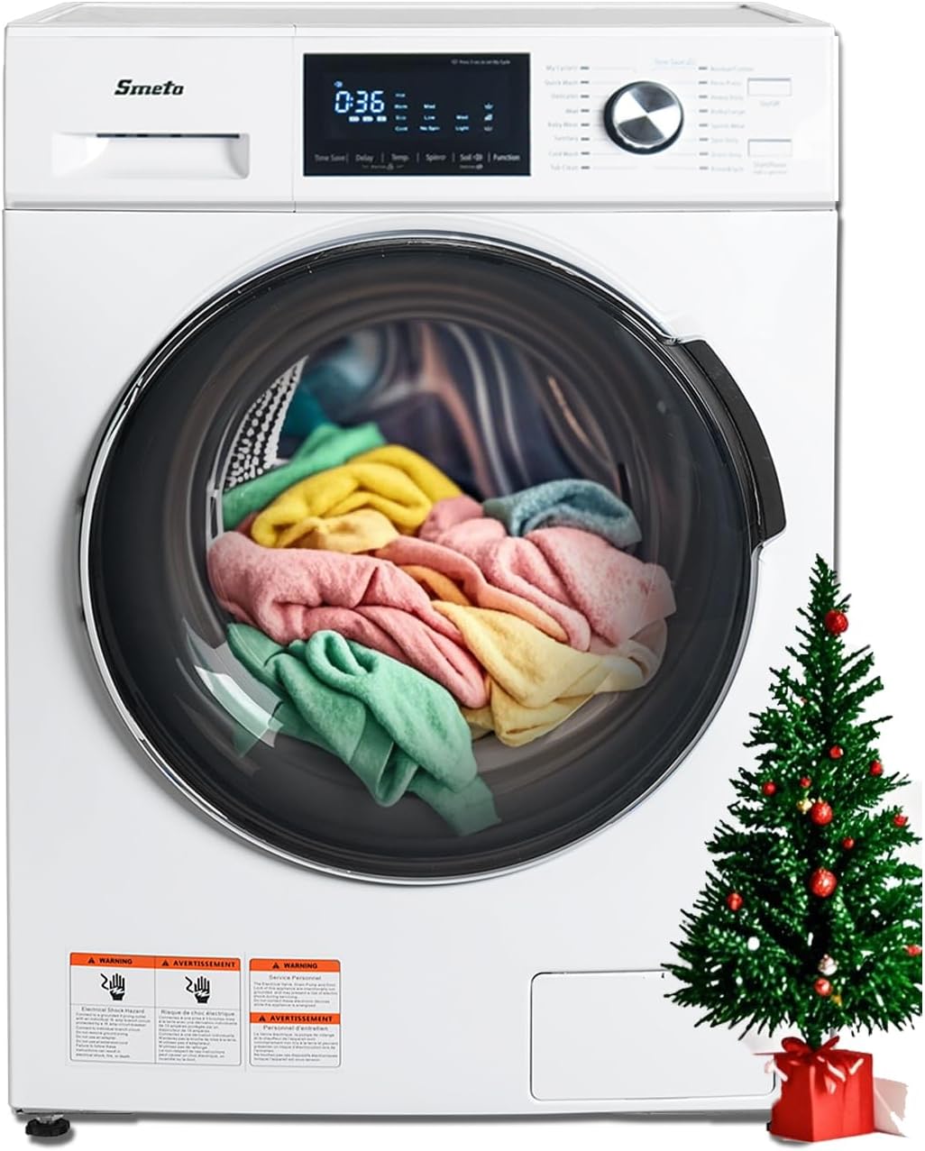 Compact Front Load Washer Washing Machine 2.8 cu. ft. Small Front Foading Space Saving Washer 24