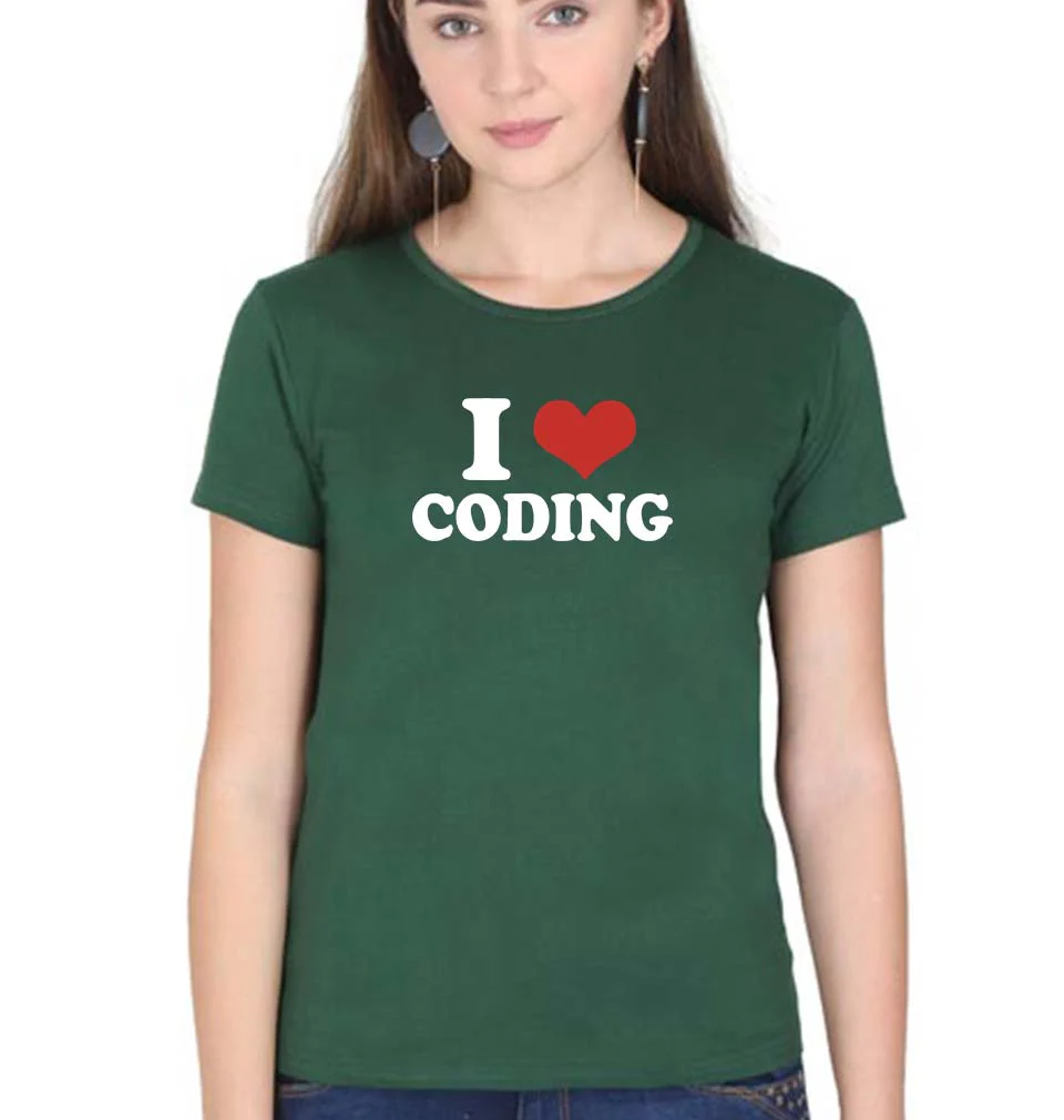 I Love Coding T-Shirt for Women