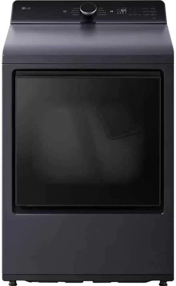 7.3 cu. ft. Vented Smart Electric Dryer in Matte Black with EasyLoad Door, TurboSteam and Sensor Dry Technology