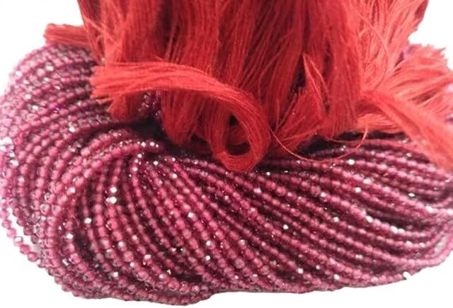 Micro Red Spinel Ruby Faceted Rondelle Beads 2-2.5mm 13 Inches lot of 10 Strands CHIK-STRD-95613