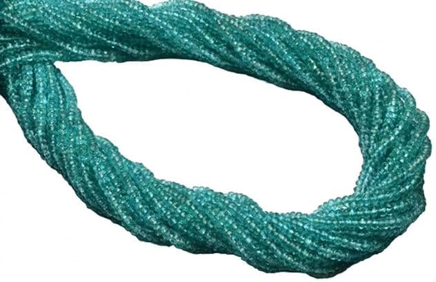 Natural Apatite 3MM Facet Rondelle Beads 13