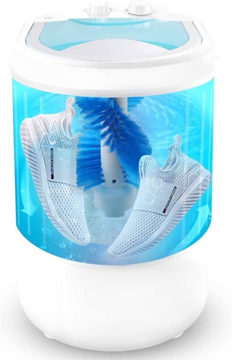 Portable Shoes Washing Machine, Mini Portable Washing Machine, Smart Lazy Automatic Shoes Washer, for Apartments Camping Dorms Business Trip College Rooms