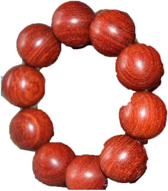 Mascot Wooden Crafts Wood Carving Art Wood Decoration Artwork 同料印度小叶紫檀佛珠手链手串 25mm颗顺纹满牛毛网 高油性(紫檀手工挑选高密25MM加子弟珠)