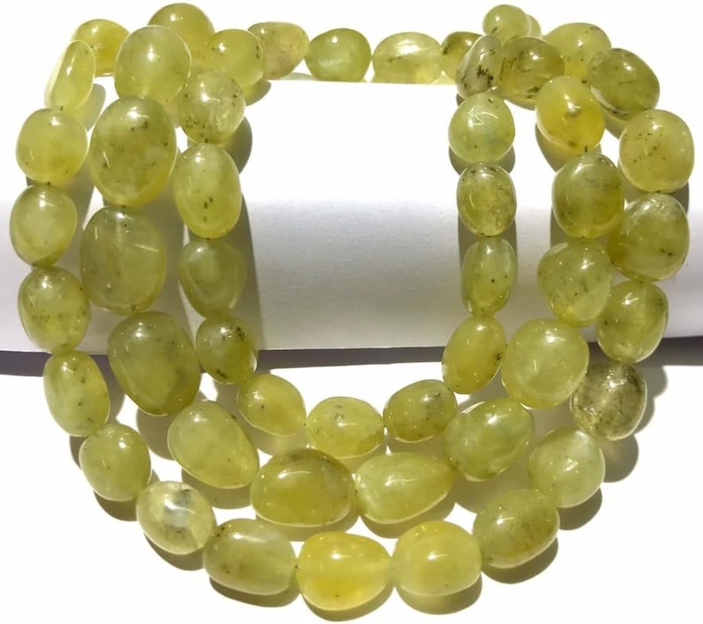 Natural Yellow Wonder Sapphire Nuggets Smooth Beads 6-10 MM 28 inch Long String Jewelry Making Gemstone Beads for Necklace Bracelet