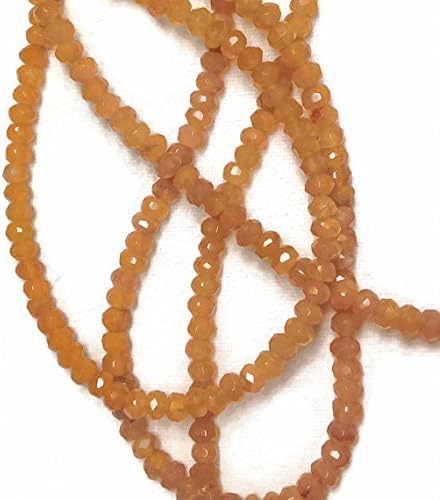 13 inch Natural Beads Strand of 4mm Faceted rondelle red Aventurine Gemstone Beads for DIY Jewelry - Necklace, Bracelet, Earring, Ring.