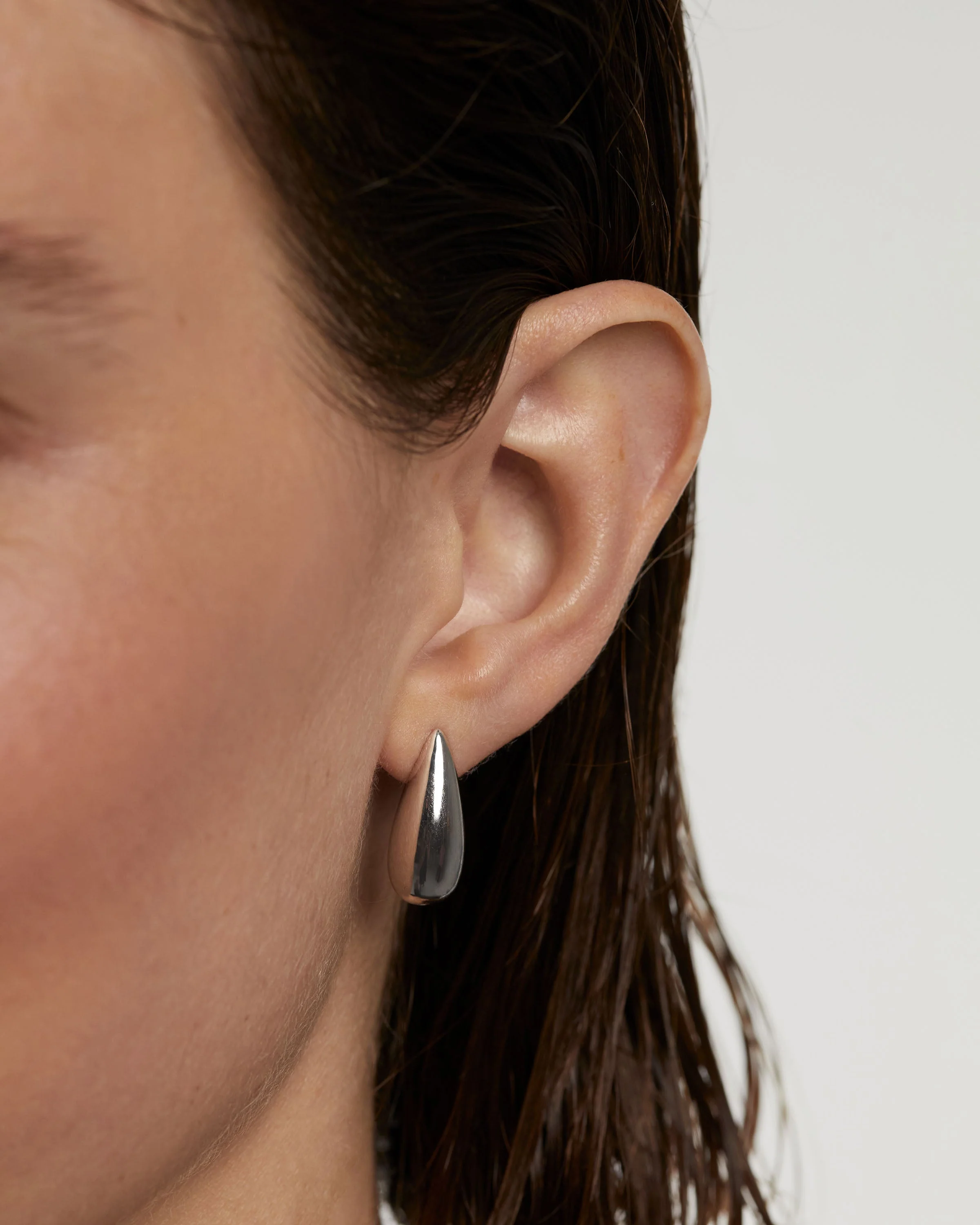 Large Sugar Silver Earrings