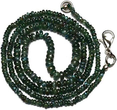 Very Very Rare Natural Gem Alexandrite Chrysoberyl Smooth 3 to 5MM Rondelle Beads Necklace 20