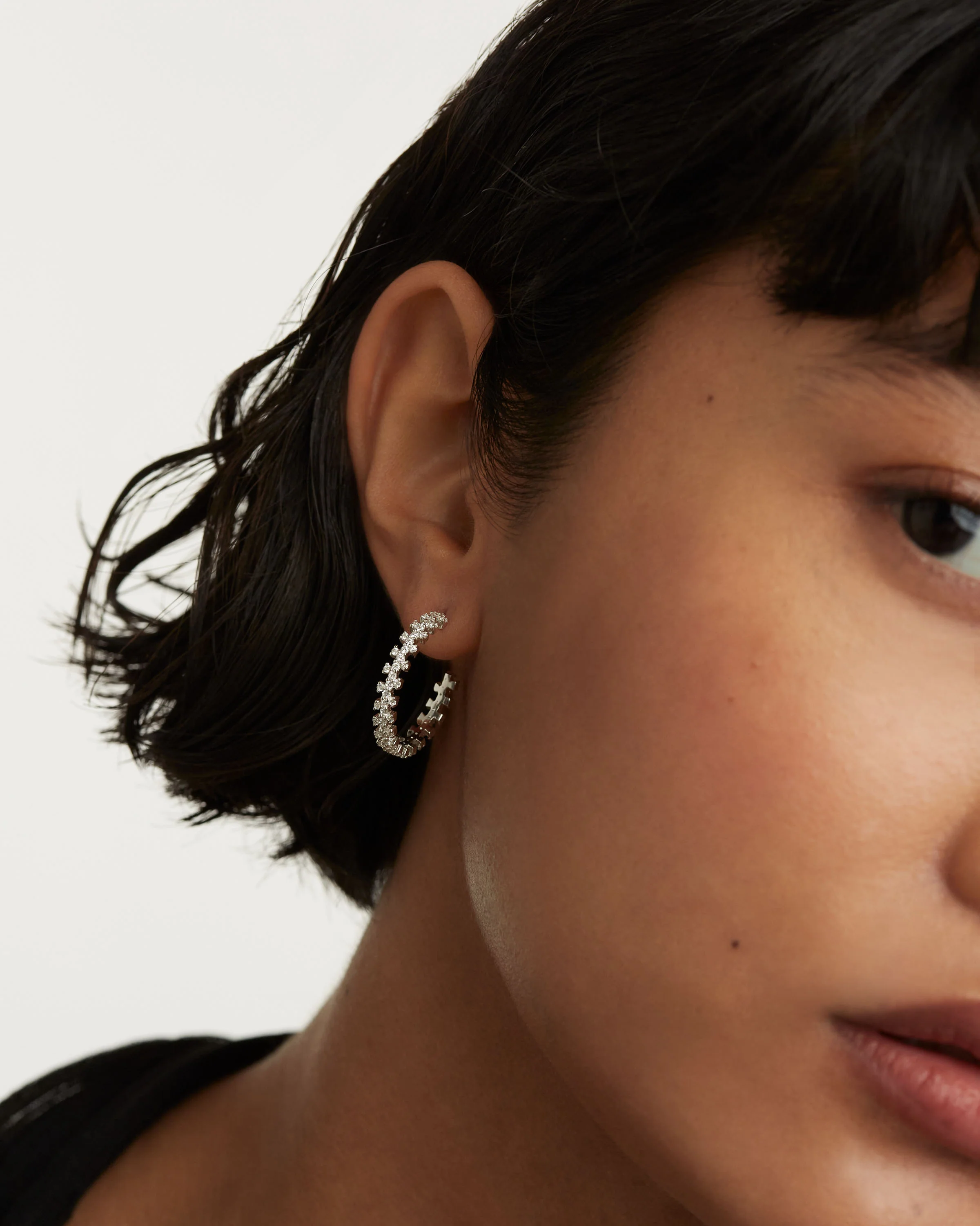 Crown Silver Earrings