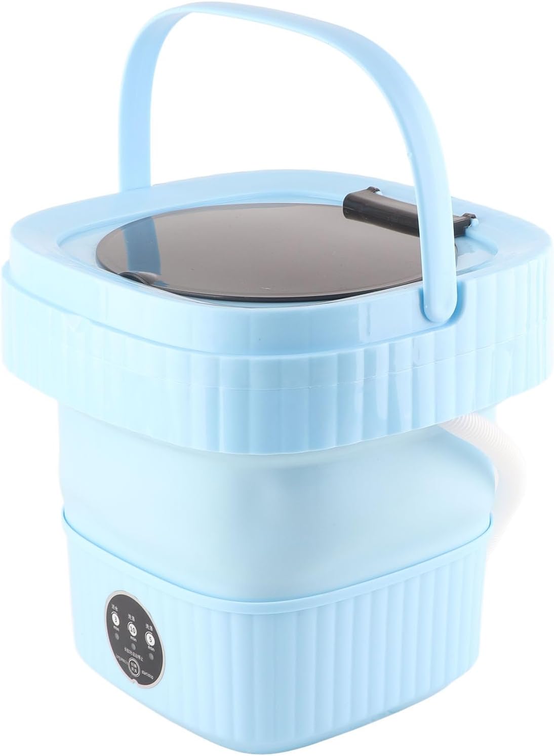 CHICIRIS Portable Washing Machine, Folding Design Compact Mini Twin Tub Washer with Built in Dehydrator and High Speed Motor for Camping Travel Dorm Apartment RV Laundry (US Plug)