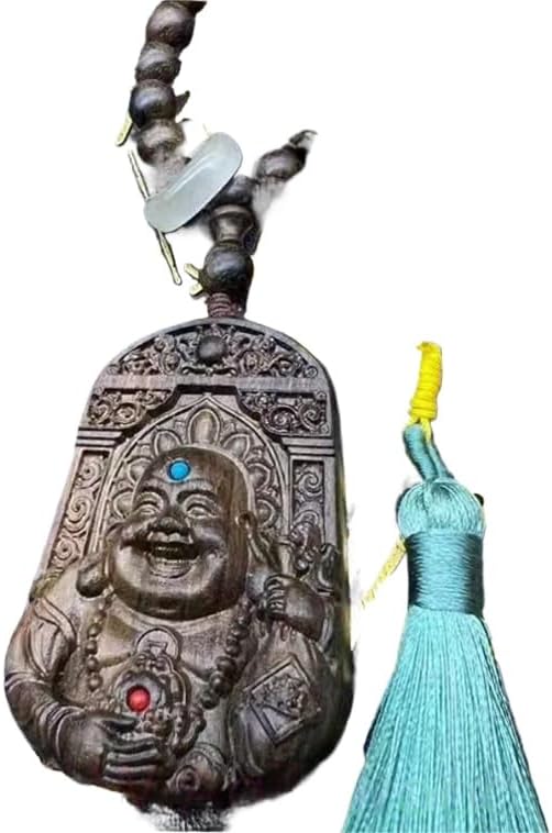 Agarwood Nha Trang Agarwood Hand Carving Aloewood Maitreya Buddha Pendant Car Pendant
