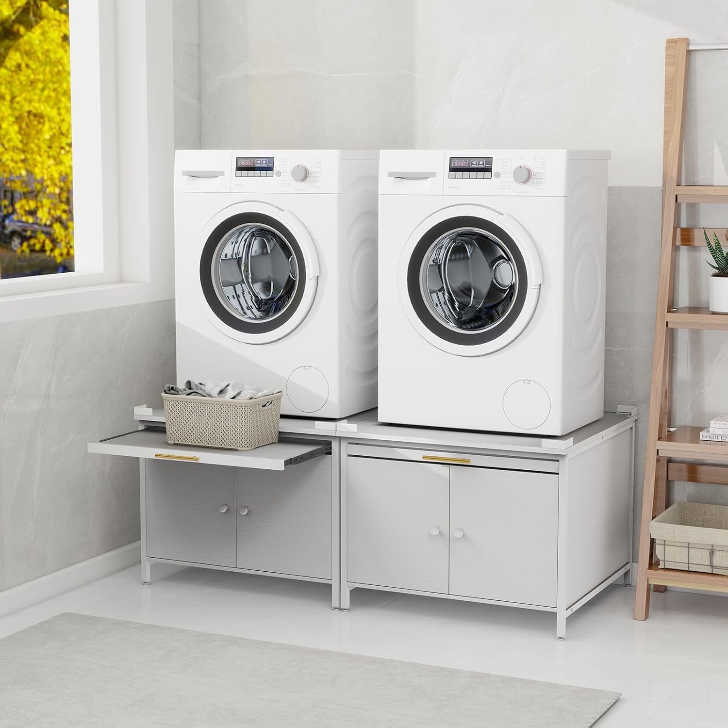 2 Pack Laundry Pedestal for Washer and Dryer, Heavy Duty 29