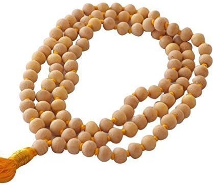 BharatSA Wooden Tulsi Mala (Original 108 Plus 1 Bead 20gm)