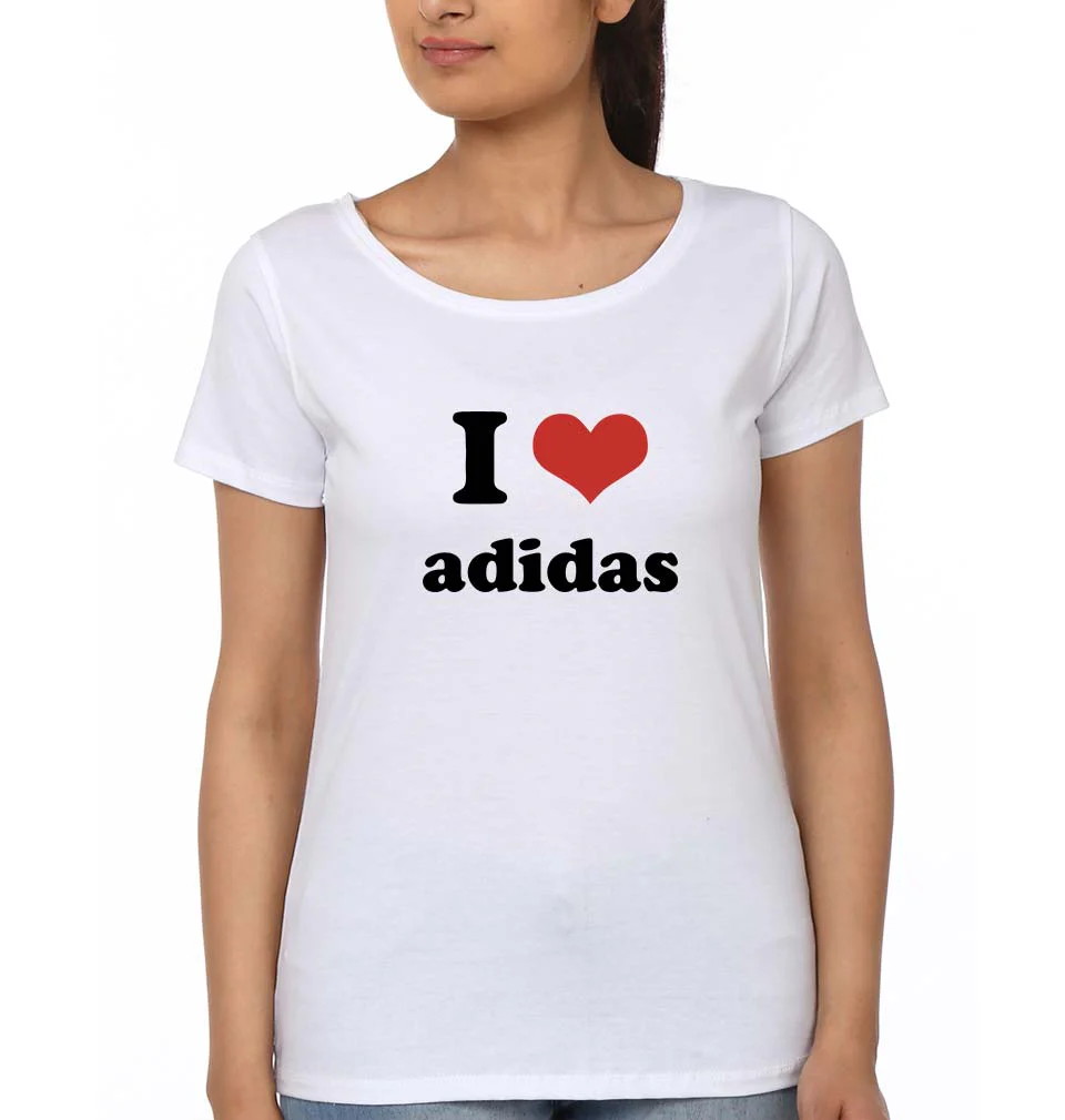 I Love adidas T-Shirt for Women