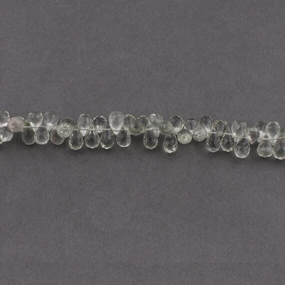 10 inch Strand of Natural Amethyst 8x6-12x6mm Drop Faceted briolette Beads for DIY Jewelry Making. |BRIO_00157