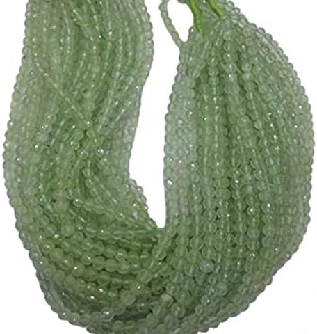 Prehnite Football or Balls Shape Faceted rondelle Beads, 7-8 mm 14 Inches lot of 25 Strands CHIK-STRD-99383