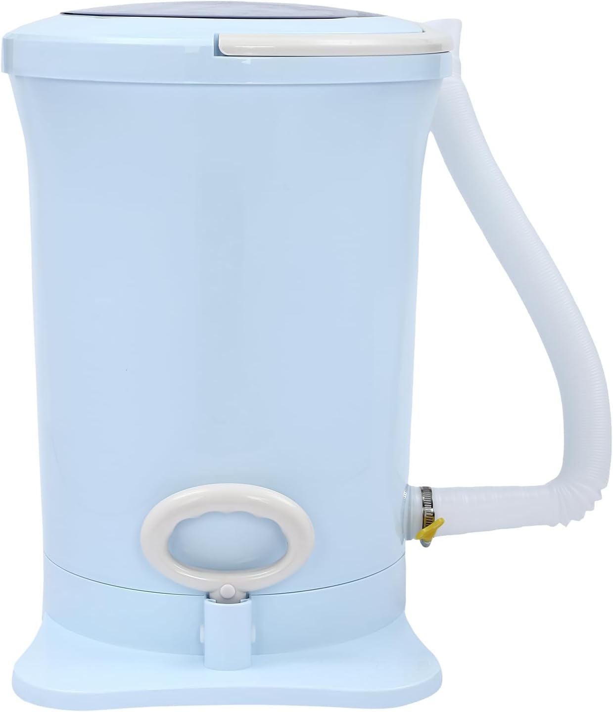 3.17Gal Portable Manual Clothes Dryer, Non Electric Foot Powered Compact Mini Laundry Spin Dryer Machine for Clothes，RV, Camping, School, Apartment, Dorm(Blue)